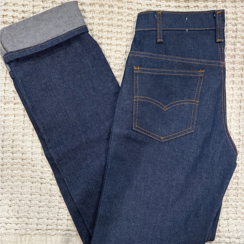 Vintage Levi's Orange Tab Dark Blue Boot Cut Jeans